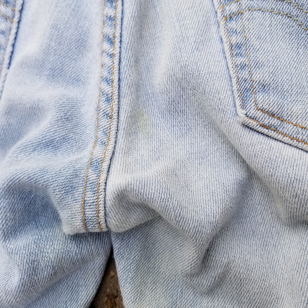 Y2K Levi Too Superlow Stretch bell bottom flare jeans light blue 9 - Picture 12 of 15